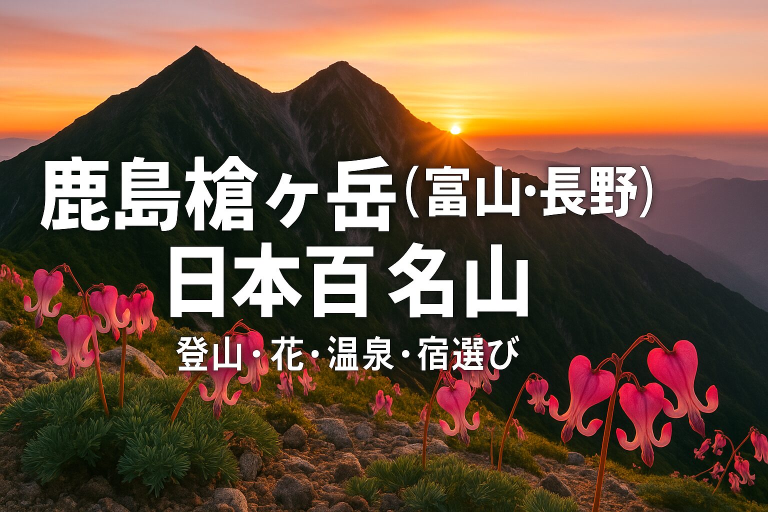 鹿島槍ヶ岳（富山・長野）日本百名山｜花と稜線