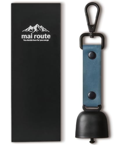 【日本正規品】マイルート(mai route) 心地いい音色の熊鈴 ワンタッチ消音機能付で快適な熊よけ鈴 小型 軽量 (01.ブラック) (07.ブルー) 1枚目 画像