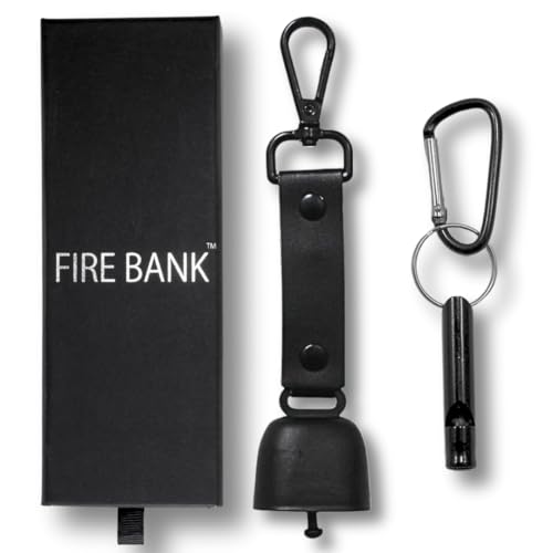 FIRE BANK 熊鈴 熊よけ鈴 熊避け 簡単1秒で消音 救命ホイッスル付き 登山 トレッキング 軽量 小型 1枚目 画像