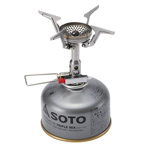 ソト(SOTO) 日本製 シングルバーナー コンパクト ストーブ 収納ポーチ付 OD缶 ソロ キャンプ 登山 アミカス SOD-320 1枚目 画像