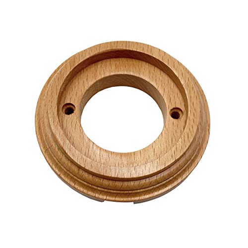 yaoqijie ヨーロッパのセラミックノブスイッチ屋外照明高周波セラミック壁ライトスイッチ EUソケット lasting (Color : 1 Hole Wood Base) 画像1