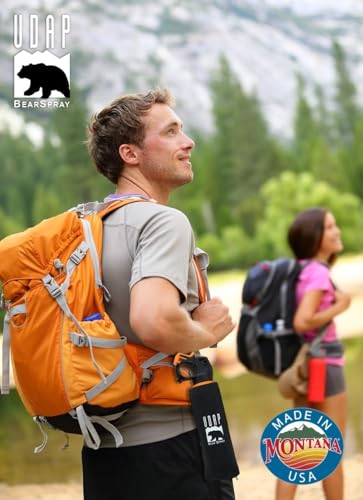 【Amazon.co.jp限定】 EPA認証済み 大型 9.2オンス UDAP 全熊種対応 熊撃退スプレー ベアースプレー ホルスター付き 正規輸入品 (アメリカ森林警備隊採用品)熊よけスプレー ツキノワグマ ヒグマ 野生動物 最後 画像