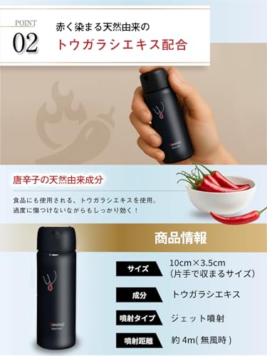 ALITTLE 国産 催涙スプレー 日本製 護身用スプレー 防犯 熊撃退スプレー としても活躍 yamitaiji spray 安心安全 日本製国内製造 小型 防犯グッズ 中間 画像