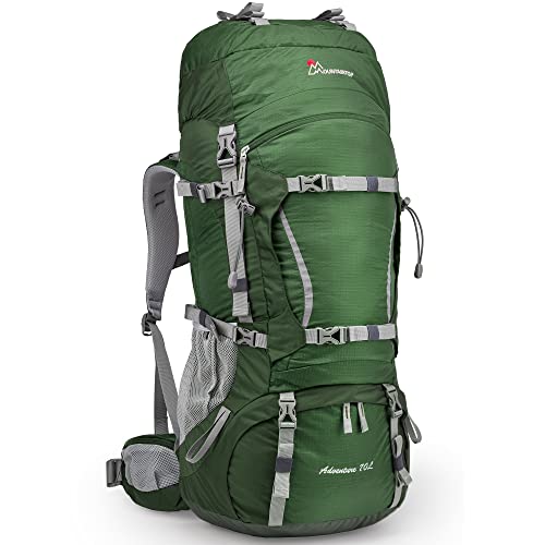 [MOUNTAINTOP] [マウンテントップ] 70L 登山リュック 大容量 キャンプ YKKジッパー使用 バックパック 防水 リュックサック アウトドア 防災ザック 軽量 レインカバー付き 旅行用 画像1