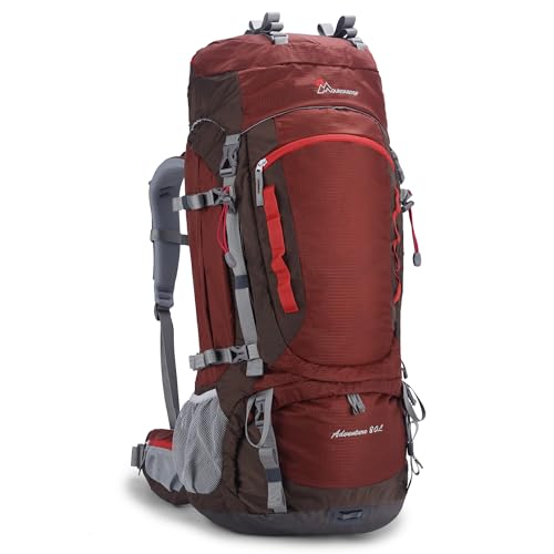 [MOUNTAINTOP] [マウンテントップ] バックパック 80L 登山 リュック 防水 大容量 軽量 ザックテント泊用 ハイキングリュックサック 大型 キャンプ 防災 旅行 レインカバー付き 画像1