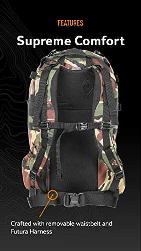 Mystery Ranch 2日間バックパック-タクティカルデイパック Molle ハイキングパック 27L, Small/Medium 中間 画像