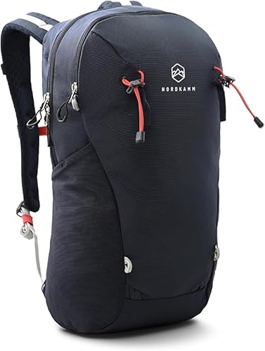 [NORDKAMM] 救助隊監修 登山リュック 20L 軽量680g 耐久防水20000mm PC収納 レインカバー付 バックパック 画像1