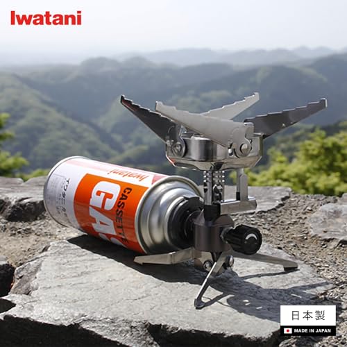 【セット商品】イワタニ Iwatani 岩谷 カセットガス バーナー ジュニアコンパクトバーナー ケース付き CB-JCB + ジュニアガス2Pセット 中間 画像