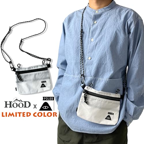POLeR サコッシュ STAFFABLE CAMP POUCH 累計販売1800個突破 多ポケット リップストップ素材 軽量 アウトドア・フェス・旅行用 中間 画像