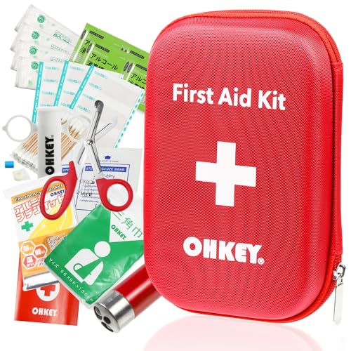 【防災士監修】OHKEY ファーストエイド キット 救急セット ポイズンリムーバー 登山 アウトドア 防災 救急箱 中型 1枚目 画像