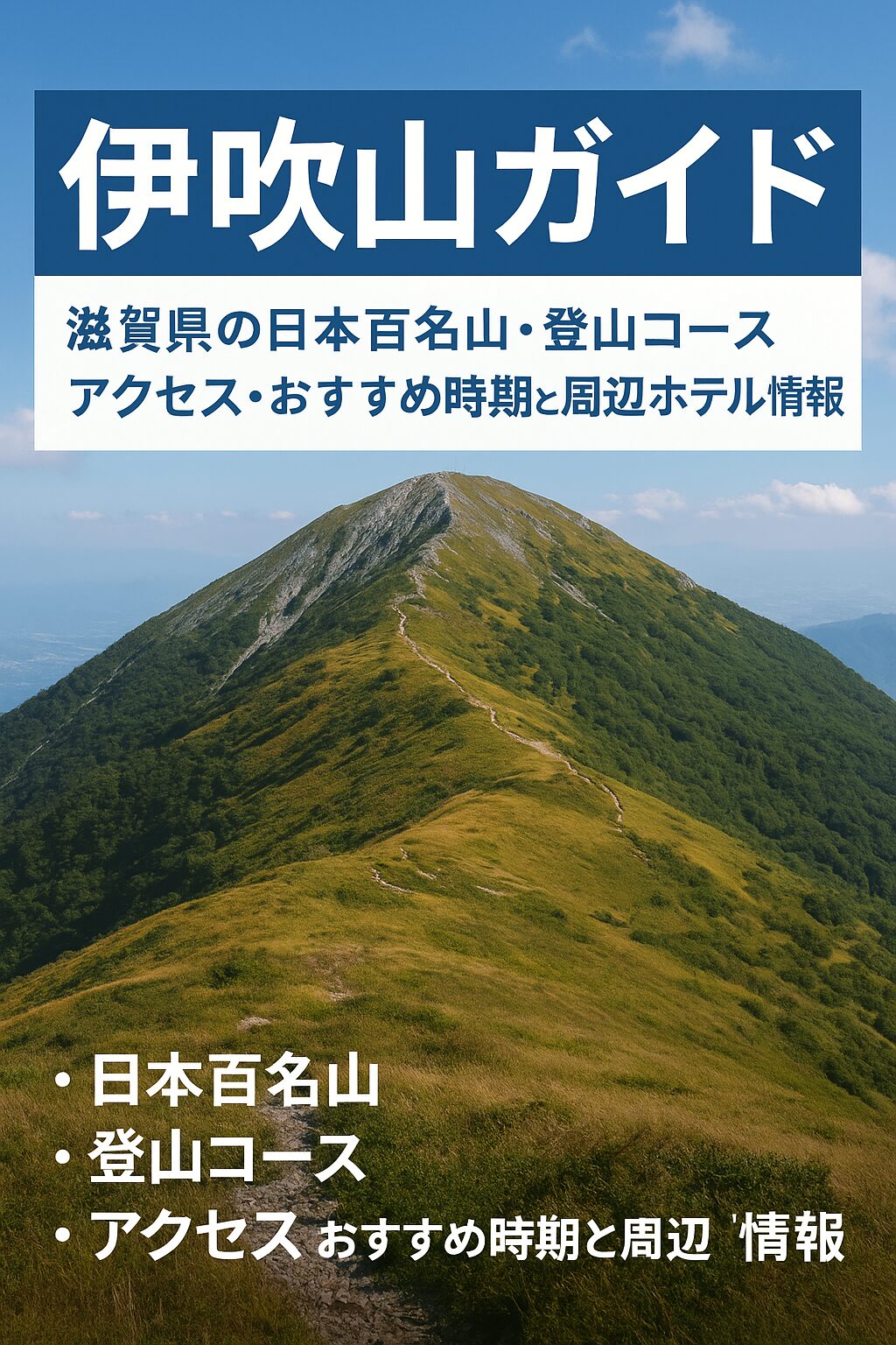 伊吹山ガイド｜滋賀県の日本百名山・登山コース・アクセス・おすすめ時期と周辺ホテル情報