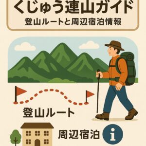 くじゅう連山ガイド｜登山ルートと周辺宿泊情報