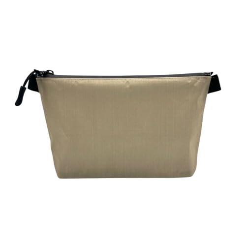 ダイニーマ ポーチ 防水 小物入れ ガジェットポーチ 登山 DCF キューベンファイバー ハイブリッド (キャメル, M) 1枚目 画像