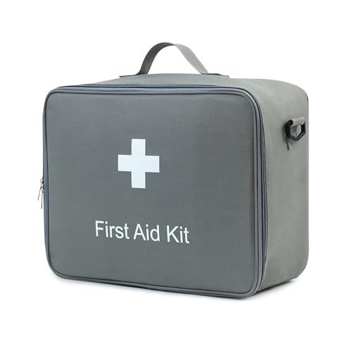 MGizo DtiSpectrum メディカルポーチ お薬収納ポーチ ショルダーストラップ 取り外し可能 救急パック 医療ポーチ 救急用品入れ 大容量 薬箱 応急処置 ハンドル付き 家庭用医療バッグ アウトドア 緊急 防災 1枚目 画像