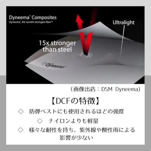 ダイニーマ ポーチ 防水 小物入れ ガジェットポーチ 登山 DCF キューベンファイバー ハイブリッド (キャメル, M) 中間 画像