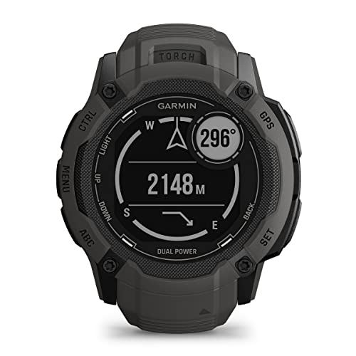 ガーミン(GARMIN) Instinct 2X Dual Power Graphite タフネスGPSスマートウォッチ Suica対応 防水 防塵 耐熱 ストレス値 心拍数 登山【日本正規品】 最後 画像