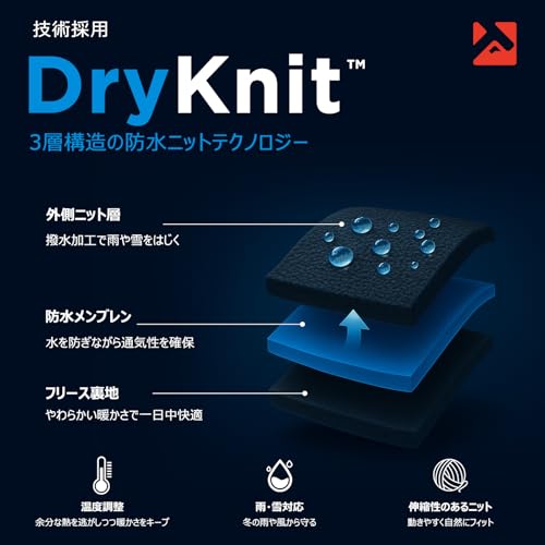 [TOP-EX] 大きいサイズ メンズ 耳当て付き ニット帽 メリノウール 帽子 ニットキャップ スキー帽子 スノボ帽子 小顔効果 防寒 秋 冬 自転車 散歩 スキー レディース (M/Lサイズ ブラック) 中間 画像