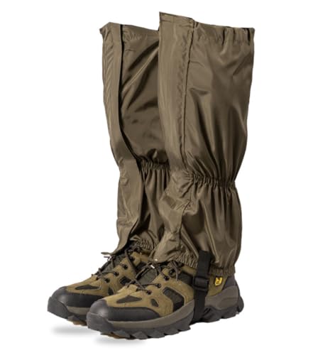 YAVINCOL 登山用ゲイター スパッツ 登山靴 レッグカバー 脚絆 防水カバー 足カバー ロングゲイター レインレッグカバー レインスパッツ ゲートル 登山 ゲイター 登山 スパッツ ワークマン ゲイター ショート レッキング 農作業 撥水 泥除け 砂よけ 蚊避け 釣り 髙耐久性 男女兼用 雨雪悪天候対応 耐摩耗性 メンズ レーディス(緑) 1枚目 画像
