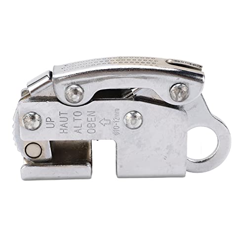 ロープグラブ クライミングロープグラブ 落下防止 丸穴設計 制動歯設計 耐荷重能力 簡単操作 消防救助 産業機器 高所作業 登山 岩登り 探検用 バネ付き設計 1枚目 画像