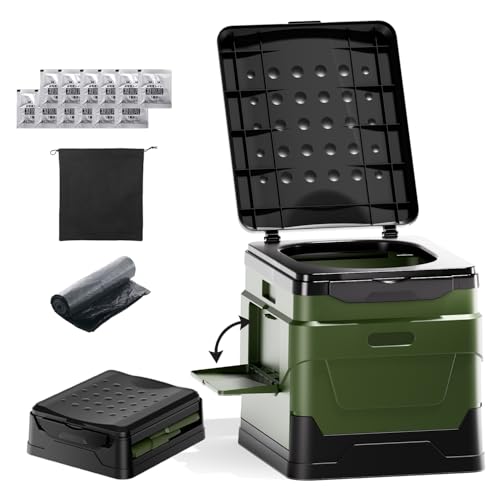 【防災士監修】簡易トイレ 携帯トイレ 耐荷重180kg コンパクト 15年保存可能 汚物袋12枚付き 多機能5役(災害/アウトドア/介護/断水/車中泊) 組み立て簡単 軽量 防災グッズ 非常用 地震対策 台風 洪水 防災セット ポータブルトイレ 長期保管 介護用トイレ 緊急用 (便座セット(12回分付き)) 1枚目 画像