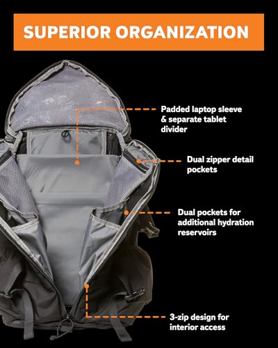 Mystery Ranch(ミステリーランチ) 2日間バックパック – タクティカルデイパック 取り出しやすい&パッド入りコンピュータースリーブ – Outerspace S/M 中間 画像