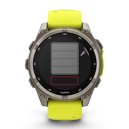 ガーミン(GARMIN) フラッグシップモデル fenix 8 Sapphire Dual Power 47mm Ti/Amp Yellow マルチスポーツGPSウォッチ【太陽光充電】【ロングバッテリー】【睡眠計測】 【ランニング・ゴルフ・登山・サイクリング等30種類以上対応】【Android/iOS対応】【Suica機能搭載】【ビジネスシーンもOK】【日本正規品】心電図(ECG)アプリ対応モデル 中間 画像