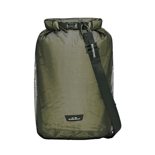Bee Nesting超軽量防水バッグ 乾湿分離ドライバッグ 完全防水 大容量 アウトドア旅行 ボート 登山 ハイキング サイクリング ホリデーキャンプに最適 防水軽量収納 ウォータープルーフバッグセット(ダークグリーン, 10L) 1枚目 画像