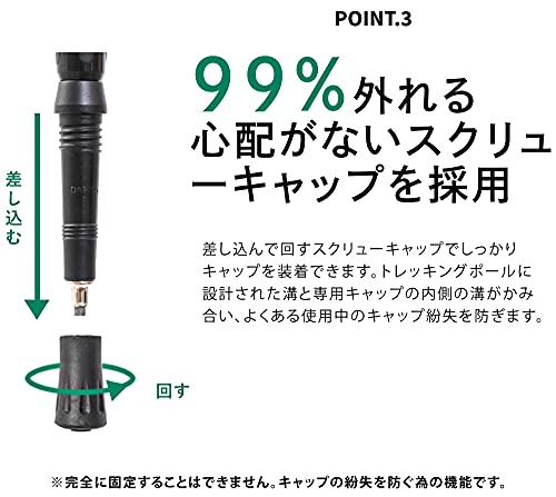 DABADA（ダバダ） トレッキングポール カーボン 超軽量 アンチショック 2本セット Amazon限定キット付 【軽量175g 最少61cm】 (カーボン：レッド) 中間 画像