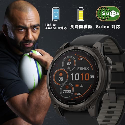 ガーミン(GARMIN) フラッグシップモデル fenix 8 Sapphire Dual Power 47mm Ti/Amp Yellow マルチスポーツGPSウォッチ【太陽光充電】【ロングバッテリー】【睡眠計測】 【ランニング・ゴルフ・登山・サイクリング等30種類以上対応】【Android/iOS対応】【Suica機能搭載】【ビジネスシーンもOK】【日本正規品】心電図(ECG)アプリ対応モデル 最後 画像