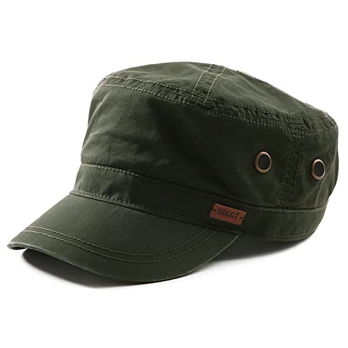 [SIGGI] ワークキャップ キャップ メンズ 大きいサイズ 帽子 釣り 登山 春夏用 uvカット 登山 作業帽子 アウトドア 63cm 64cm 65㎝ オリーブ 1枚目 画像