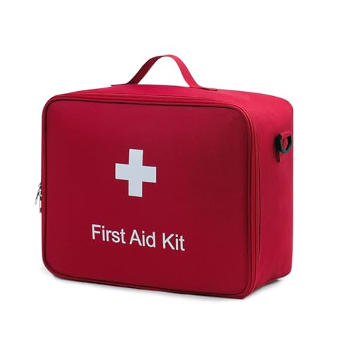 MGizo DtiSpectrum メディカルポーチ お薬収納ポーチ ショルダーストラップ 取り外し可能 救急パック 医療ポーチ 救急用品入れ 大容量 薬箱 応急処置 ハンドル付き 家庭用医療バッグ アウトドア 緊急 防災 1枚目 画像