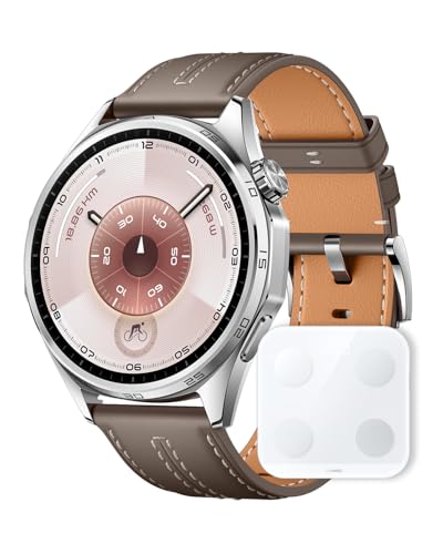 【体組成計セット】HUAWEI WATCH GT 6 46mm スマートウォッチ 1.47インチ大画面 最長21日間バッテリー ゴルフ/サイクリング/登山 スポーツモード100種類以上 GPS搭載 情緒/健康モニタリング iOS & Android対応 グレー 1枚目 画像