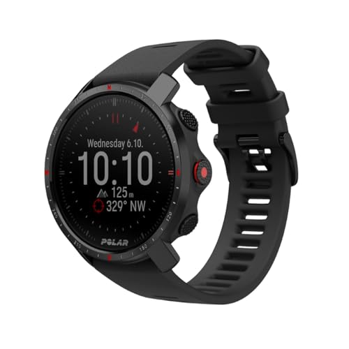 POLAR (ポラール) グリット エックス プロ( Polar Grit X Pro ) GPS アウトドアウォッチ iPhone対応 アンドロイド対応 【 登山/ルートナビ/気圧式 高度計/心拍計 】バッテリー7日間 ブラック M-L 90085773 【日本正規品】 1枚目 画像