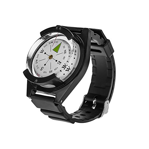 コンパス ミニタイプ 高精度 腕時計型 防水 方位磁针 羅針盤 方位磁石 方向指示 アウトドア キャンプ 登山 ハイキング 1枚目 画像