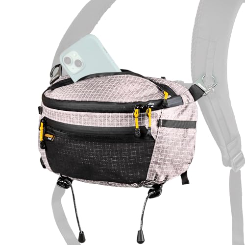 ウエストバッグ 登山 ポーチ 軽量 ウエストポーチ サコッシュ 腰袋 防水 大容量 登山用 アウトドア バイク 旅行 釣り (グレー) 1枚目 画像