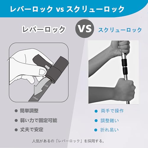 MOTORI トレッキングポール【超軽量169ｇ】【カーボン】登山 ストック 炭素繊維 登山杖 カーボン ファイバー 3段伸縮式 バラし収納【53/63-135cm】日本語取扱説明 2本セット グレー 中間 画像