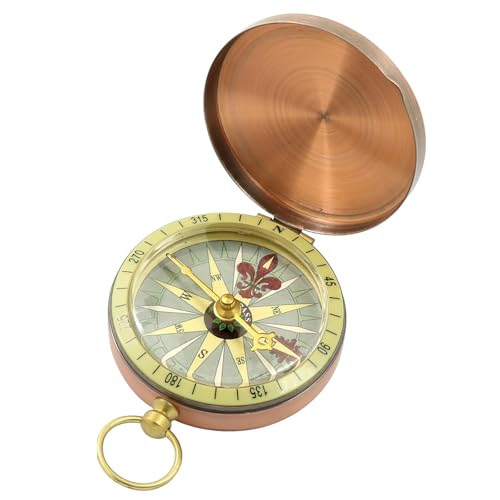AirAkl 方位磁石レトロメタル銅ガイドギズモミニオリエンテーリングコンパス軽量小型 持ち運び コンパス 登山 ハイキング オリエンテーリング 1枚目 画像