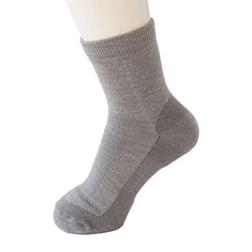[Mateller] 靴下 メリノウール 登山 サポートソックス レディース グレー 23.0~25.5cm 画像1