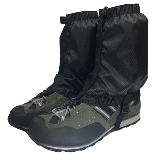 TKY ゲイター ハイキング トレッキング スパッツ レッグカバー 登山 防水 泥除け (ブラック) 1枚目 画像