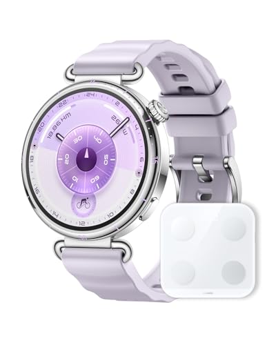 【体組成計セット】HUAWEI WATCH GT 6 41mm スマートウォッチ 最長14日間バッテリー 情緒/健康モニタリング 100種類以上スポーツモード GPS搭載 登山/ゴルフ/サイクリング iOS & Android対応 パープル 画像1