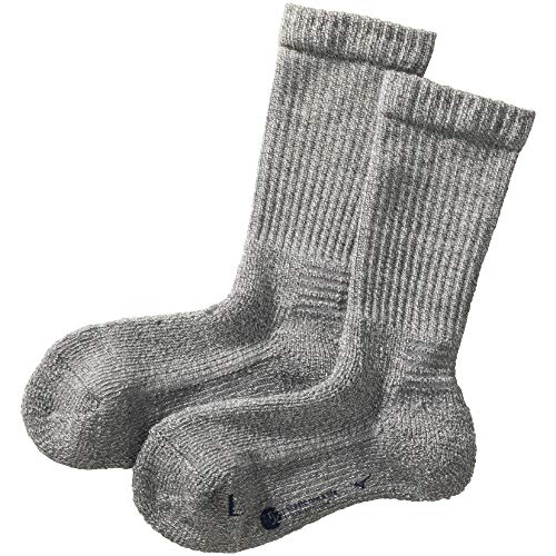 [ミズノ] アウトドアトラベルウェア ブレスサーモウール 厚手ソックス Go to by mizuno B2JX9703 レディース グレー 22.0-24.0 cm 画像1