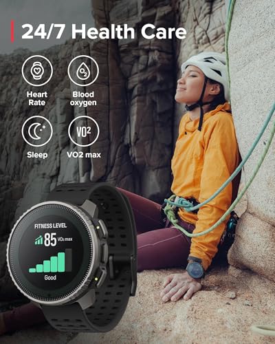 スント(SUUNTO) スント バーティカル(SUUNTO VERTICAL) TITANIUM SOLAR BLACK ソーラー 長時間バッテリー スマートウォッチ GPS 高度計 気圧計 SS050858000 中間 画像