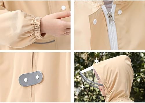 レインコート キッズ カッパ ランドセル 男の子 女の子 こども用レインポンチョ 子供合羽 雨具 防水 速乾 夜間反射 ツバ 収納袋付き レインウェア 梅雨 豪雨 自転車 通学 キャンプ アウトドア ネイビー XLサイズ 最後 画像