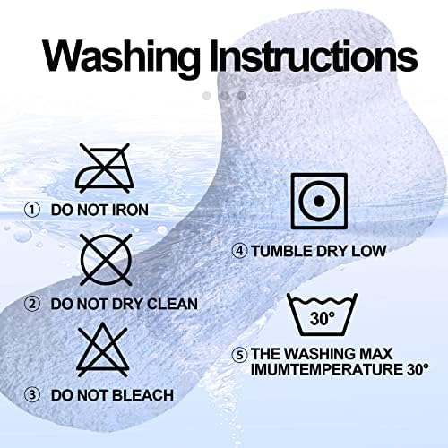 [YUEDGE] 靴下 レディース スポーツソックス ハイキングトレッキングソックス 吸汗 防臭 綿 冬 厚手 ブーツ 登山靴下 女性适用 23-25cm, 5足組 中間 画像