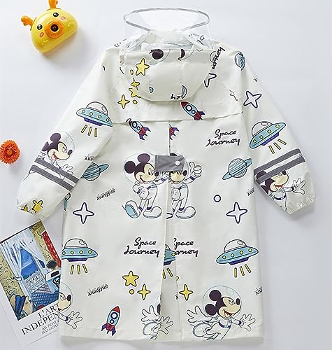 レインコート キッズ こども用 レインコート ランドセル対応 男の子 女の子 軽量 防水 子供 カッパ レインポンチョ 雨具 合羽 小学生 速乾 夜間反射 ツバ 収納袋付き 梅雨 豪雨 自転車 通園 通学 キャンプ アウトドア A XLサイズ 中間 画像