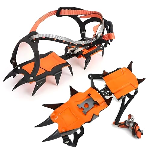 アイゼン チェーンスパイク 靴 登山 軽量 滑り止め 転倒防止凍結防止 雪 登山 釣り 磯 着脱簡単 男女兼用 画像1