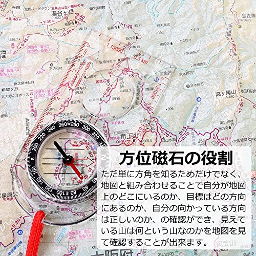 【Tmwinners】コンパス 方位磁石 方位磁針 (耐温度：-３０～６０℃) 中間 画像