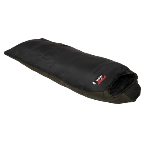 NANGA 別注 アルピニスト1500 (Black/Olive, 新モデル) シュラフ 寝袋 冬用 秋冬 限界温度 マイナス15℃ キャンプ 防災 ポリエステル 洗濯可能 撥水加工 ダブルファスナー 画像1