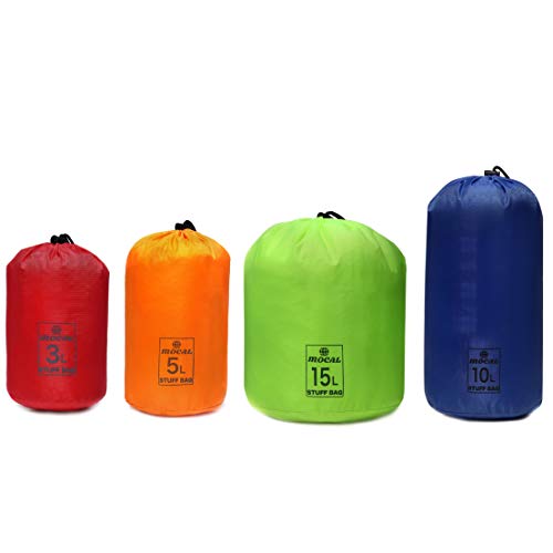 [MOCAL] スタッフバッグ 超軽量・撥水・4枚セット(3L/5L/10L/15L) 1枚目 画像
