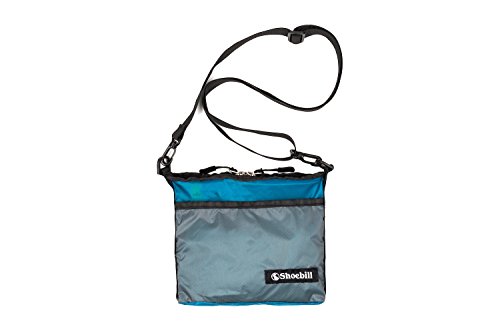 [Shoebill] サコッシュ バッグ ショルダーバッグ ナイロン 防水 小さめ おりたたみ 登山 アウトドア 軽量 (グレーグリーン) 画像1